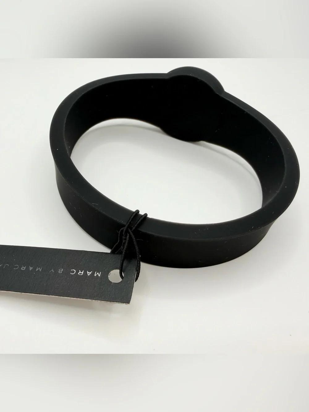 Marc by Marc Jacobs Black Silicone Logo Bracelet NWT